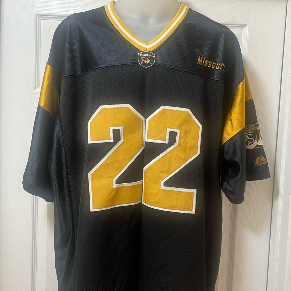 Majestic Black and Gold Missouri Jersey